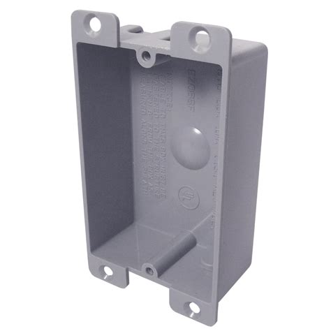 single gang shallow metal box|switch mounted in shallow box.